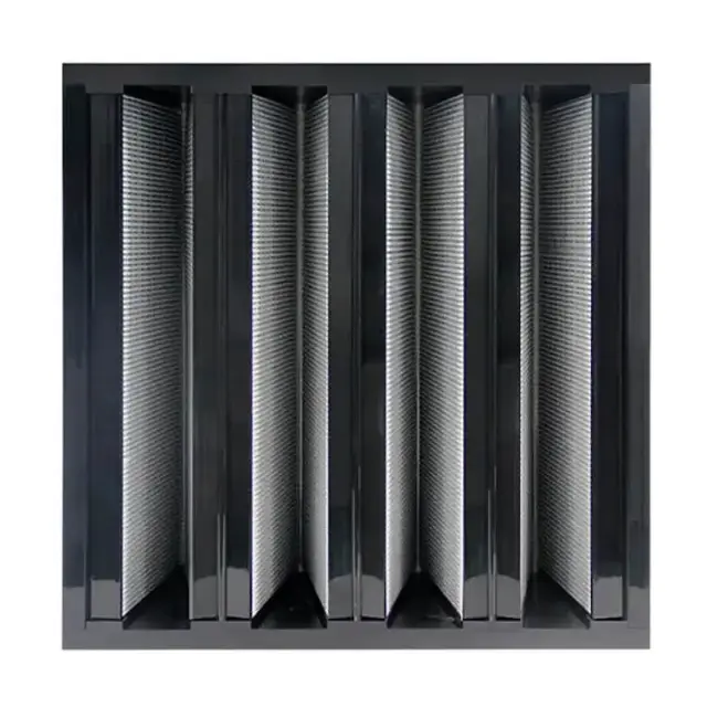 V-bank Air Filter With Activated Carbon Layer image 1