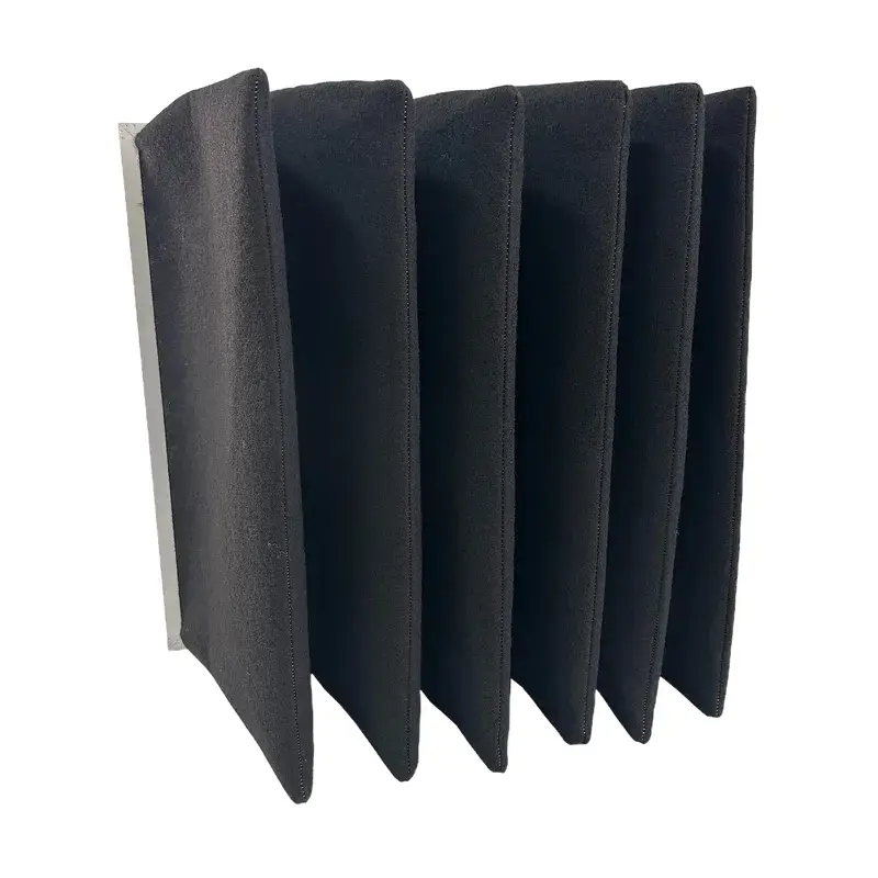 Products/4.Pocket-Filter/4.Hvac-Activated-Carbon-Pocket-Filter-Bag-Filter-For-Air-Conditioner/images/Activated-Carbon-Synthetic-Fiber-Bag-Filter_3.webp
