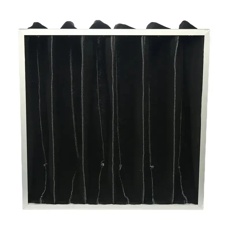 Products/4.Pocket-Filter/4.Hvac-Activated-Carbon-Pocket-Filter-Bag-Filter-For-Air-Conditioner/images/Activated-carbon-Synthetic-Fiber-Bag-Filter_2.webp