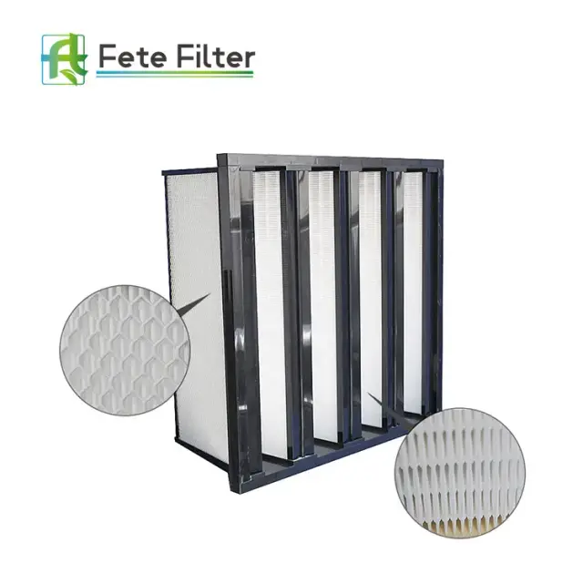 V-Bank Filter with Plastic Frame image 1