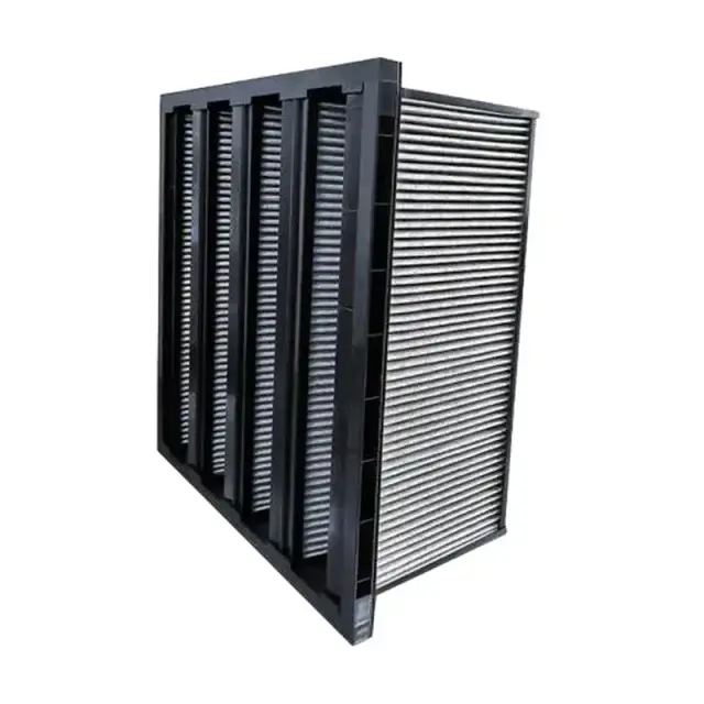 Odor Removal Activated Carbon V Bank W Type Filter image 1