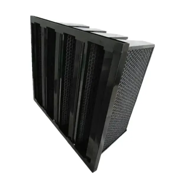 Honeycomb Activated Carbon V Type Filter Activated Charcoal Filter image 1