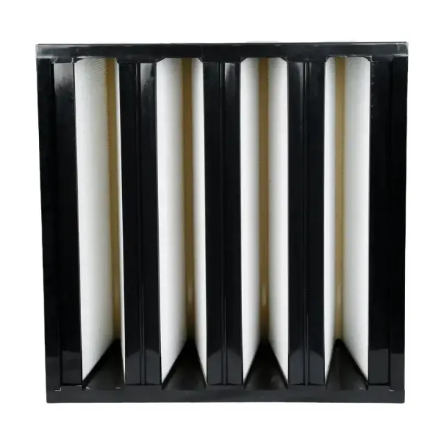 Medium Sub Hepa V Bank Filter In Plastic Frame image 1