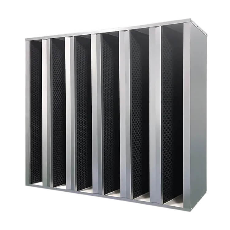 Products/9.Chemical-Filter/2.Box-Type-V-Bank-Chemical-Activated-Carbon-Air-Filters/images/1711158305300.jpg